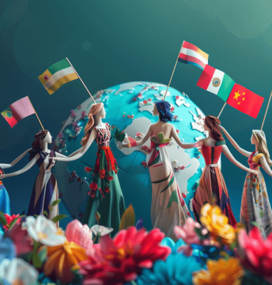 Wereldwijde meertalige streaming Internationale Vrouwendag